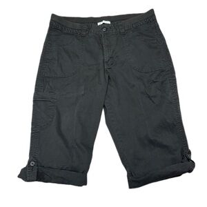 Women’s Lee Black Mid Rise Skimmer Shorts size 18M
